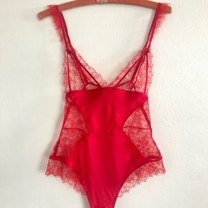 Vintage Victoria Secret Lace Thong Body Lingerie